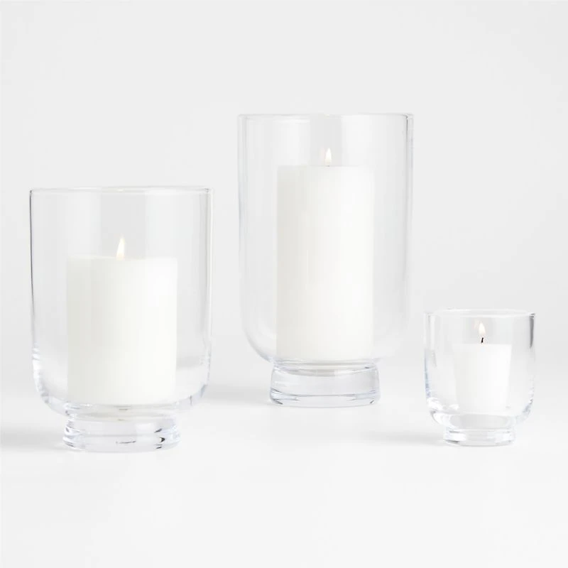 Soto Clear Glass Hurricane Candle Holder 3.5"