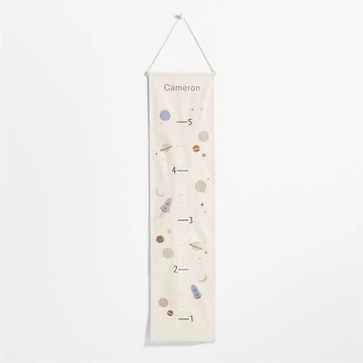 Space Canvas Personalized Kids Growth Chart
