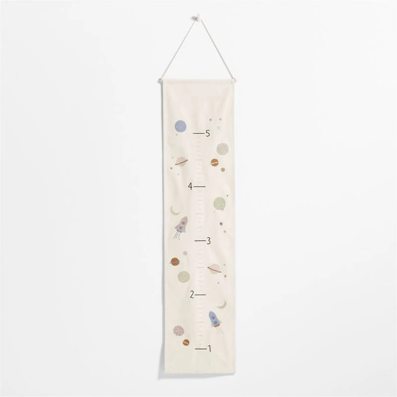 Space Canvas Personalized Kids Growth Chart