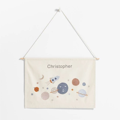 Space Canvas Personalized Kids Wall Art Tapestry