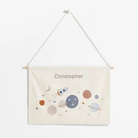 Space Canvas Personalized Kids Wall Art Tapestry
