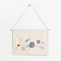 Space Canvas Personalized Kids Wall Art Tapestry