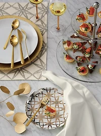 Parsons White Marble Top/ Brass Base 48x28 Dining Table