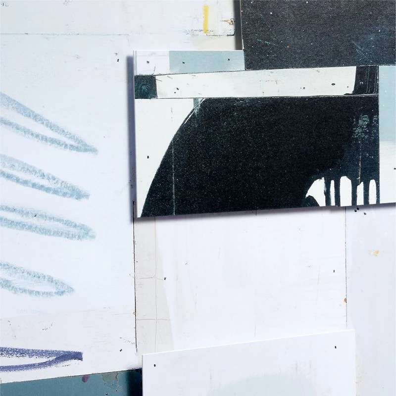 "Spontaneous Grid II" Framed Layered Paper Wall Art Print 38.5"x38.5" by Cameron Ritcher