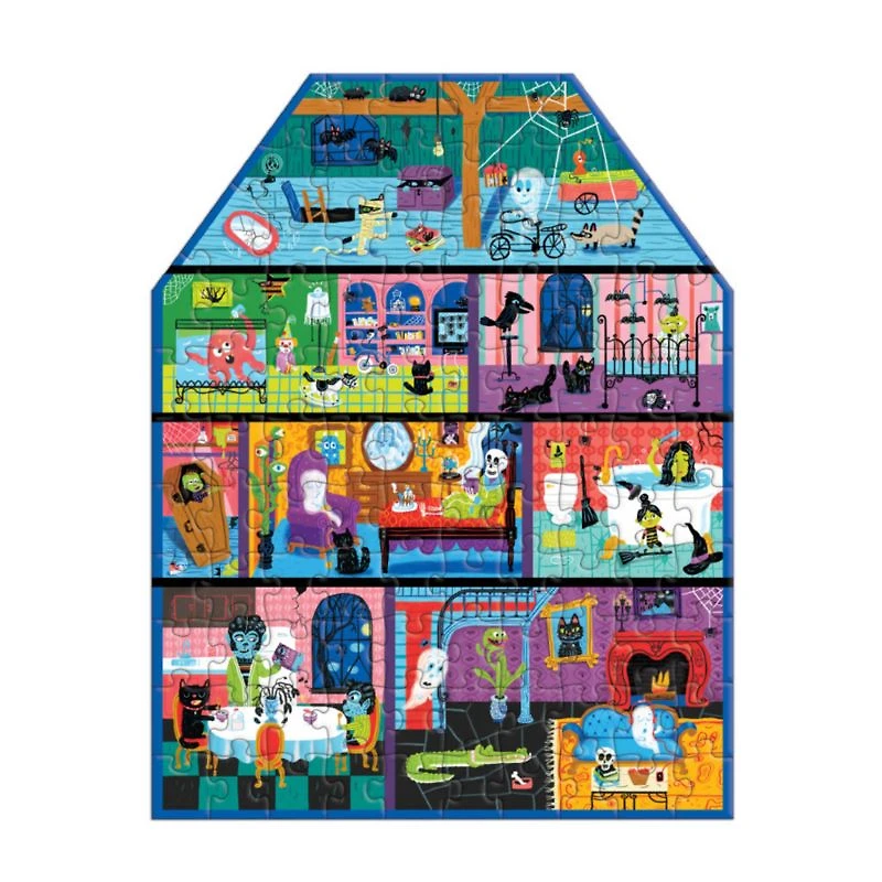 Spooky House 100-Piece Kids Halloween Puzzle