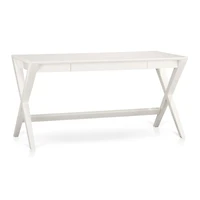 Spotlight White X-Leg Desk 58"