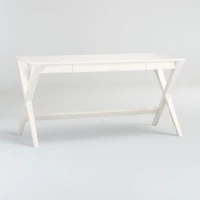 Spotlight White X-Leg Desk 58"