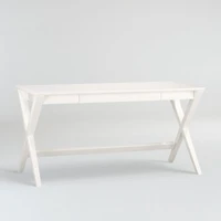 Spotlight White X-Leg Desk 58"