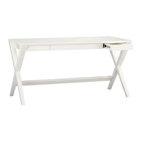 Spotlight White X-Leg Desk 58"