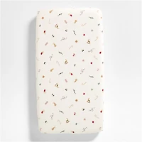 Supercozy Merry Moments Christmas Organic Flannel Baby Crib Fitted Sheet
