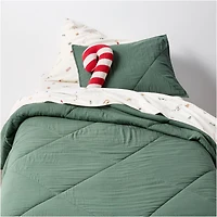 Supercozy Merry Moments Christmas Organic Flannel Kids Queen Sheet Set