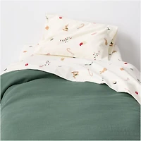 Supercozy Merry Moments Christmas Organic Flannel Toddler Sheet Set