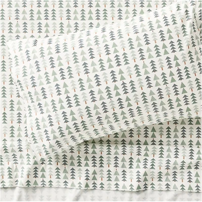 Supercozy Oh Christmas Tree Organic Flannel Kids Twin Sheet Set
