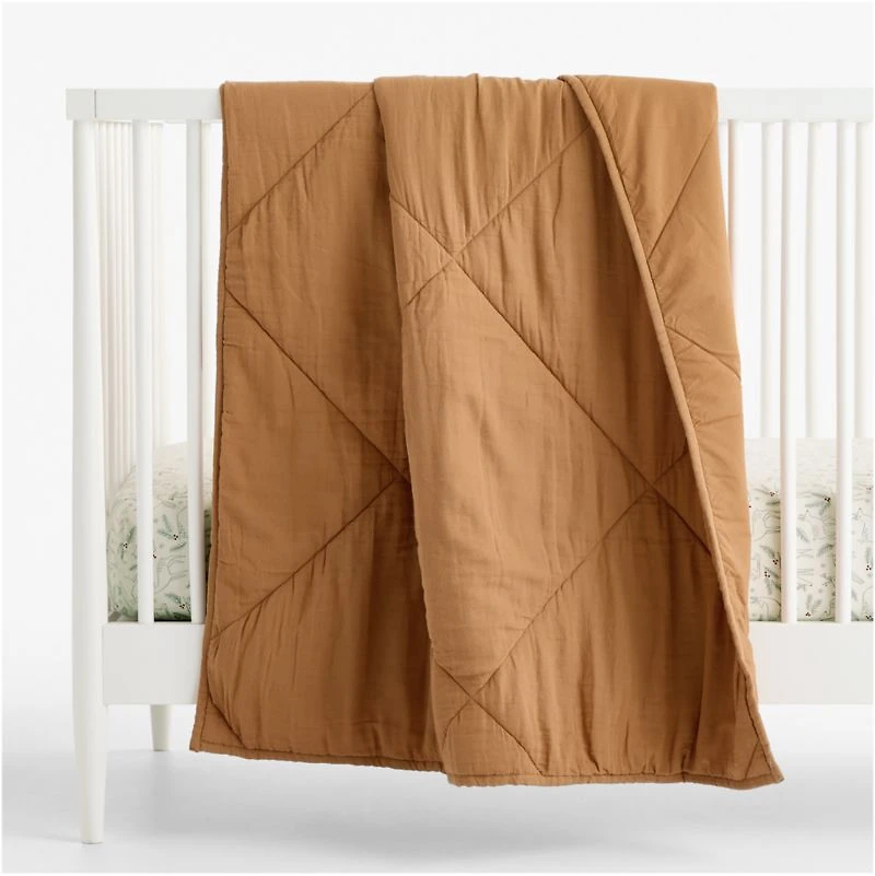 Supercozy Restful Reindeer Christmas Organic Flannel Baby Crib Fitted Sheet