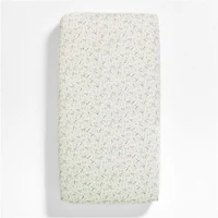 Supercozy Restful Reindeer Christmas Organic Flannel Baby Crib Fitted Sheet