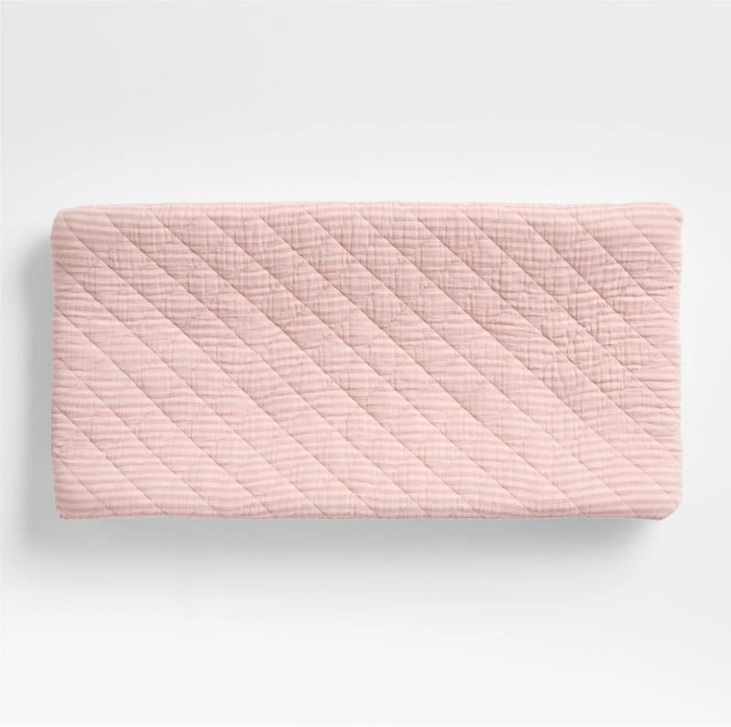 Supersoft Lilac Rose Violet Organic Cotton Gauze Baby Changing Pad Cover