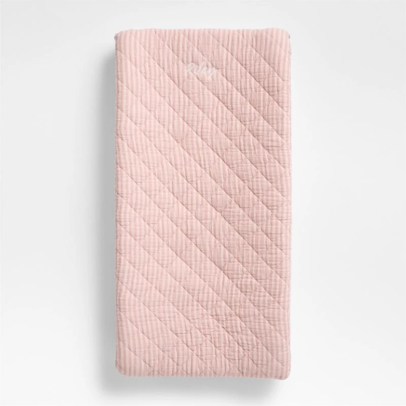 Supersoft Lilac Rose Violet Organic Cotton Gauze Baby Changing Pad Cover