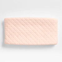 Supersoft Pale Pink Organic Cotton Gauze Baby Changing Pad Cover