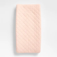 Supersoft Pale Pink Organic Cotton Gauze Baby Changing Pad Cover