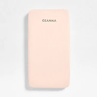 Supersoft Pale Pink Organic Cotton Gauze Baby Crib Fitted Sheet