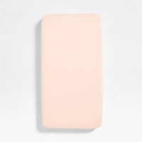 Supersoft Pale Pink Organic Cotton Gauze Baby Crib Fitted Sheet