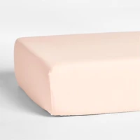 Supersoft Pale Pink Organic Cotton Gauze Baby Crib Fitted Sheet