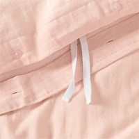 Supersoft Pale Pink Organic Cotton Gauze Kids Full/Queen Duvet Cover
