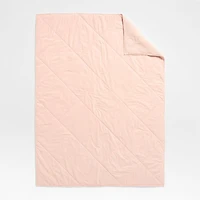 Supersoft Pale Pink Organic Cotton Gauze Kids Full/Queen Quilt