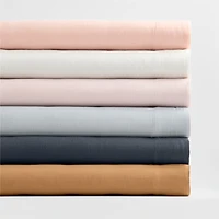 Supersoft Pale Pink Organic Cotton Gauze Kids Queen Sheet Set