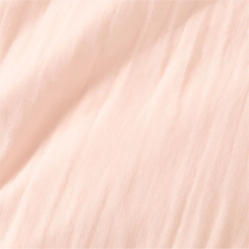 Supersoft Pale Pink Organic Cotton Gauze Toddler Duvet Cover