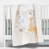 Sweet Savannah Organic Cotton Baby Crib Quilt