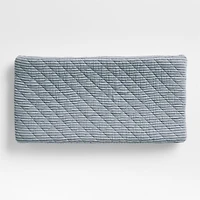 Supersoft Striped Deep Indigo Organic Cotton Gauze Baby Changing Pad Cover