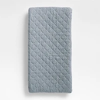 Supersoft Striped Deep Indigo Organic Cotton Gauze Baby Changing Pad Cover
