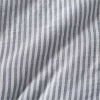 Supersoft Striped Deep Indigo Organic Cotton Gauze Kids Full/Queen Duvet