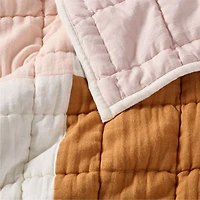 Supersoft Warm Toned Upcycled Organic Cotton Gauze Kids Full/Queen Quilt