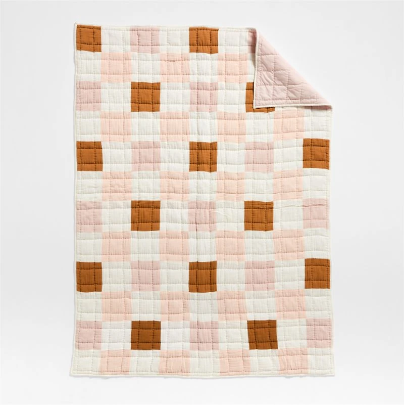 Supersoft Warm Toned Upcycled Organic Cotton Gauze Kids Full/Queen Quilt