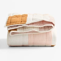 Supersoft Warm Toned Upcycled Organic Cotton Gauze Kids Full/Queen Quilt