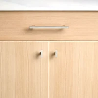 Square Edge 3" Brushed Nickel Cabinet Drawer Bar Pull