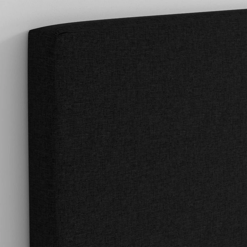 Square Linen Dark Navy Twin Wall-Mounted Headboard