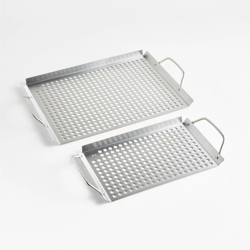Fox Run Stainless Steel Grill Grids, Set of 2