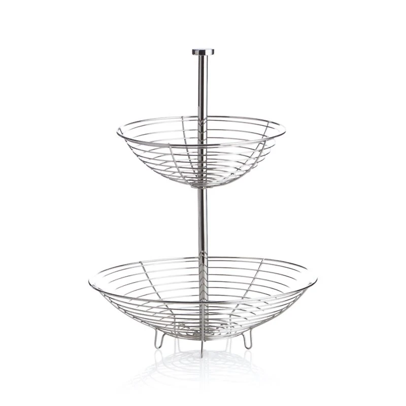 Carter Stainless 2-Tier Fruit Basket
