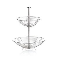Carter Stainless 2-Tier Fruit Basket
