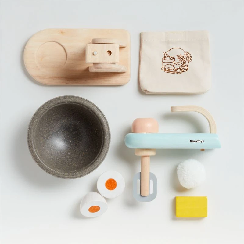 Plan Toys Wooden Stand Mixer Kids Playset