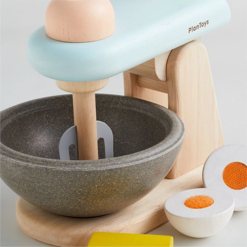 Plan Toys Wooden Stand Mixer Kids Playset