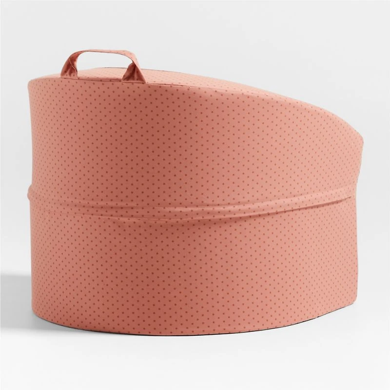 Large Pink Star Kids Lounge Barrel Chair Cover