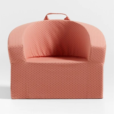 Large Pink Star Kids Lounge Barrel Chair Cover