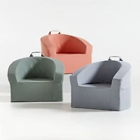 Large Pink Star Kids Lounge Barrel Chair Cover