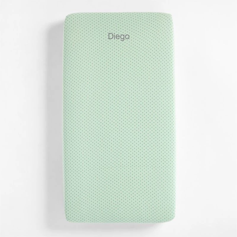 Baby's First Green Star Organic Jersey Baby Crib Fitted Sheet