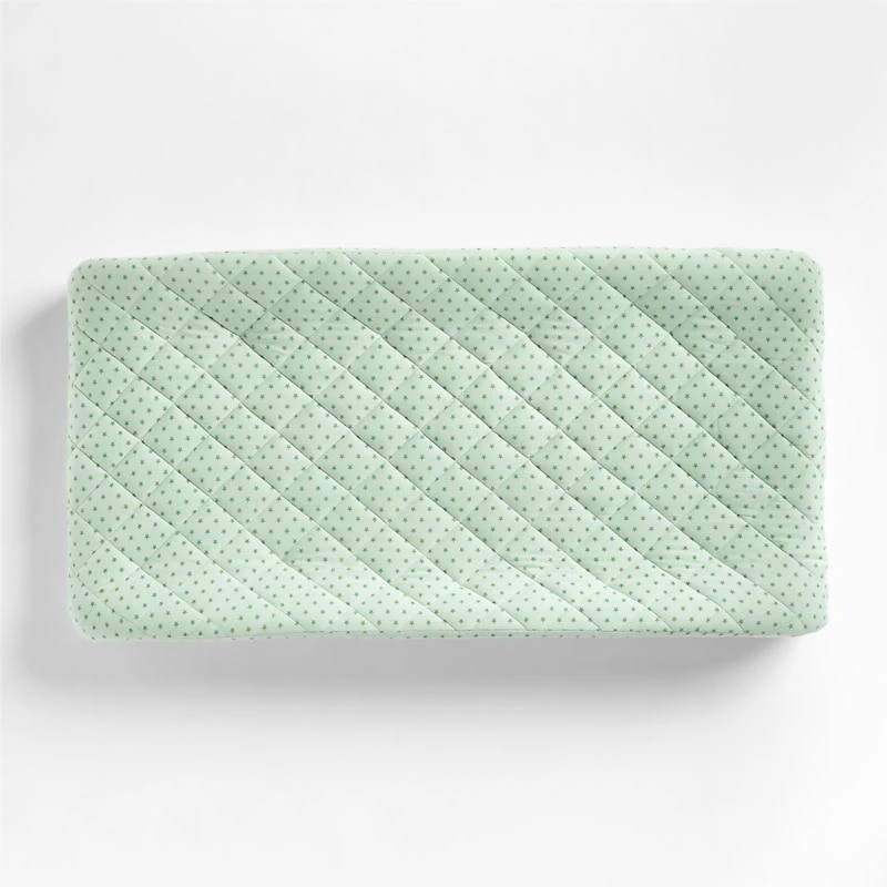 Baby's First Green Star Organic Jersey Baby Changing Pad Cover