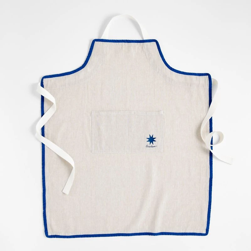 Sunburst Natural Chambray Apron with Pocket by Lucia Eames